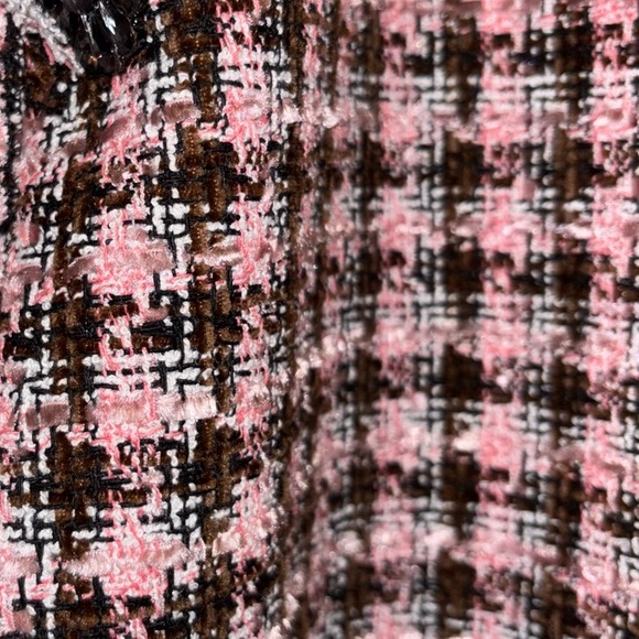 Chic Pink and Black Women's Coat - Picture 3 of 5